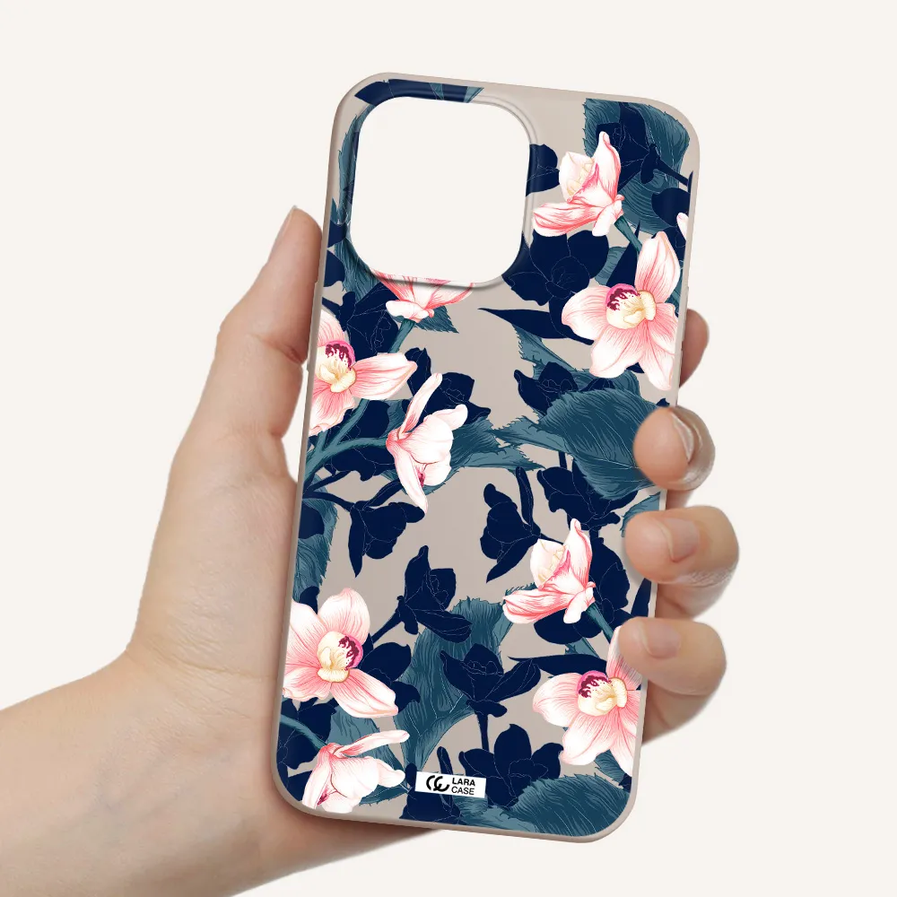 Orchid Apple iPhone 14 pro max Silicone Stone Case