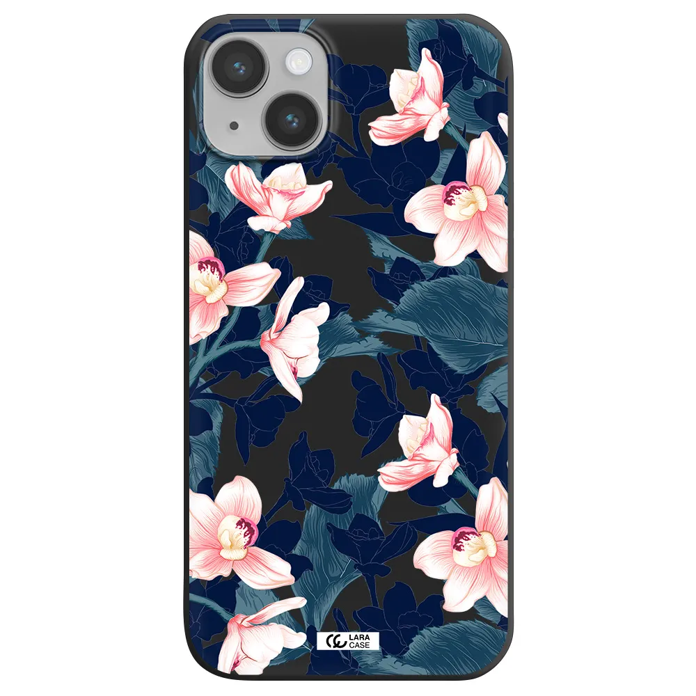 Orchid Apple iPhone 14 Silicone black Case