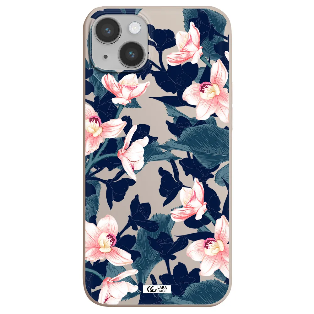 Orchid Apple iPhone 14 Silicone Stone Case