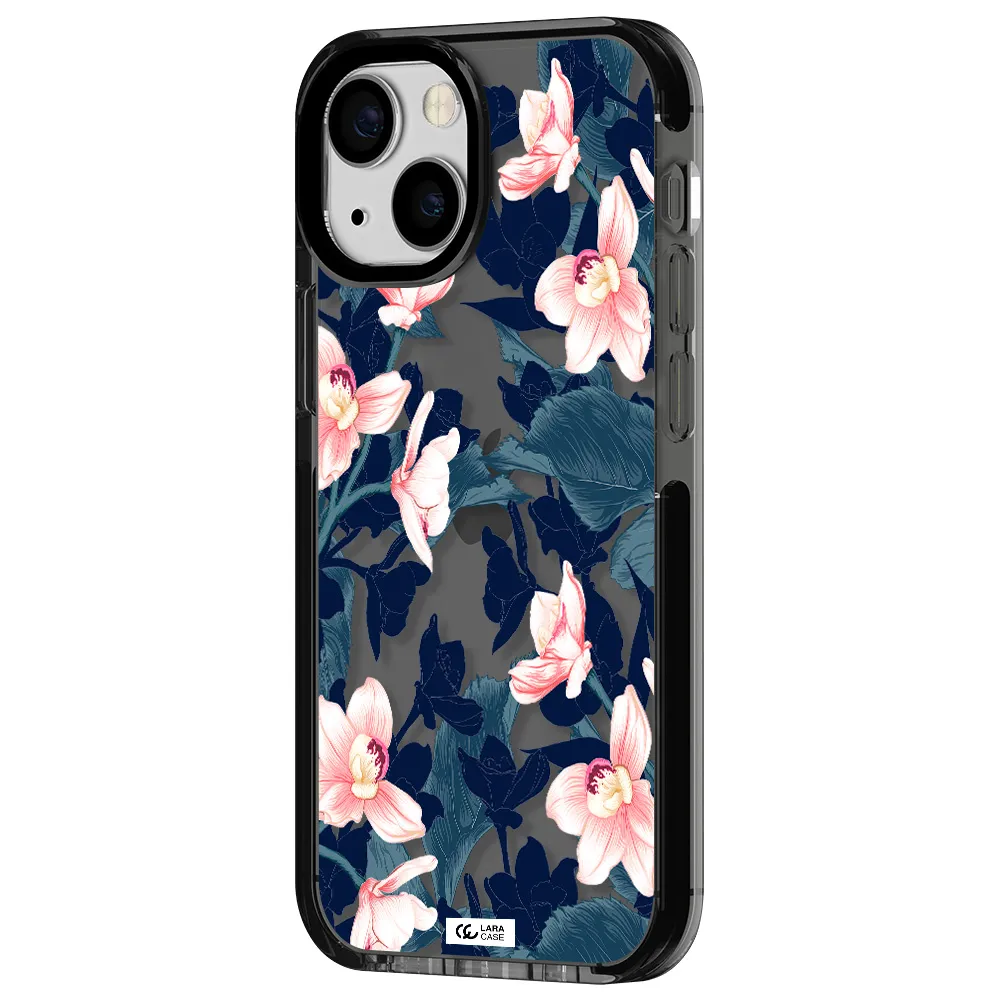 Orchid Apple iPhone 15 impact Smoke Black Case