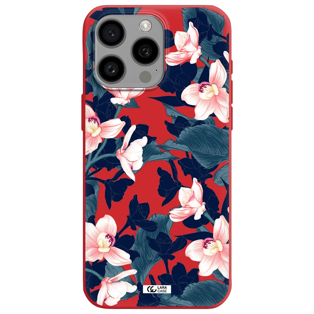 Orchid Apple Iphone 15 Pro Max Silicone Imperial Red Case