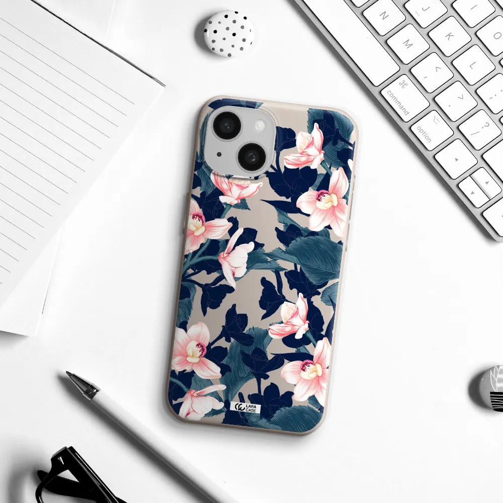 Orchid Apple iPhone 15 Silicone Stone Case