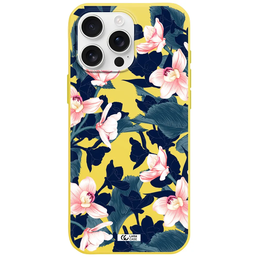 Orchid Apple Iphone 16 Pro Max Silicone Canary Yellow Case