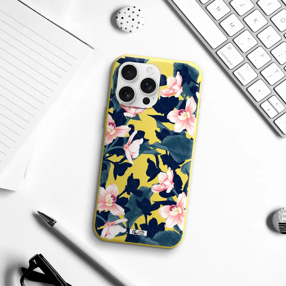 Orchid Apple Iphone 16 Pro Max Silicone Canary Yellow Case