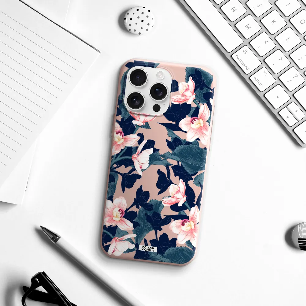 Orchid Apple Iphone 16 Pro Max Silicone Pastel Pink Case