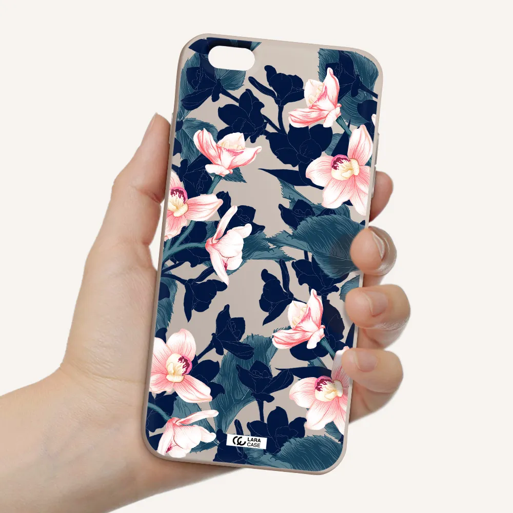 Orchid Apple iPhone 6 s plus Silicone Stone Case