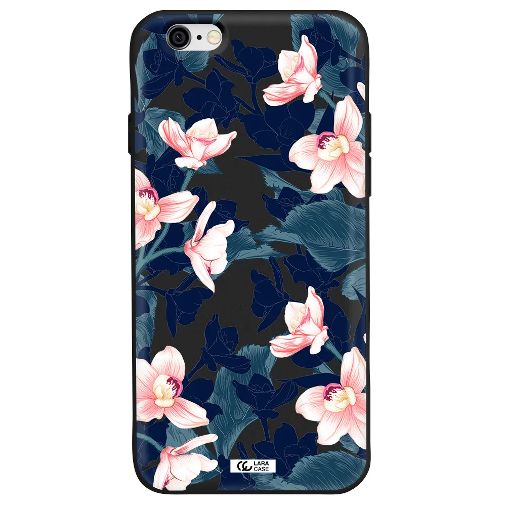 Orchid Apple iPhone 6 Silicone black Case