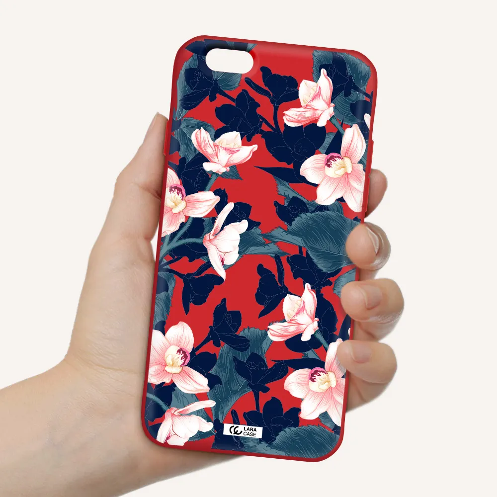 Orchid Apple iPhone 6 Silicone Imperial Red Case