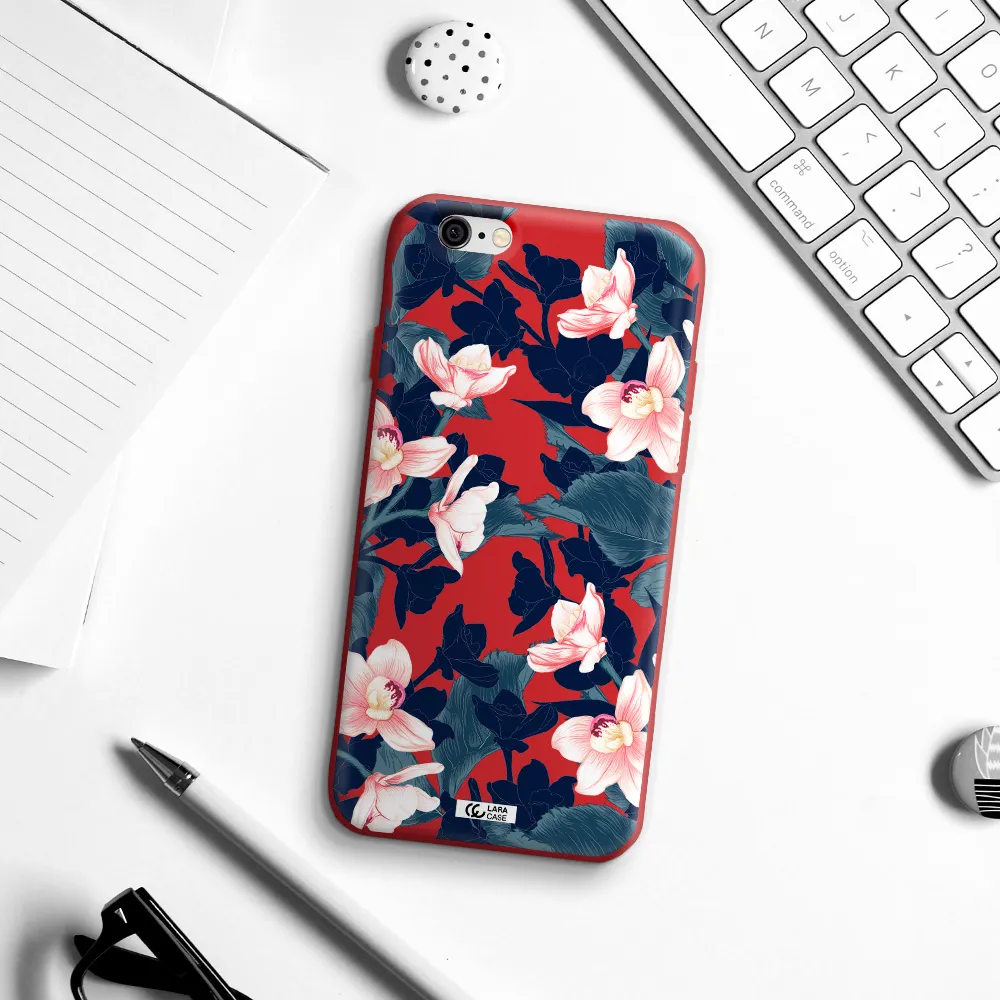 Orchid Apple iPhone 6 Silicone Imperial Red Case