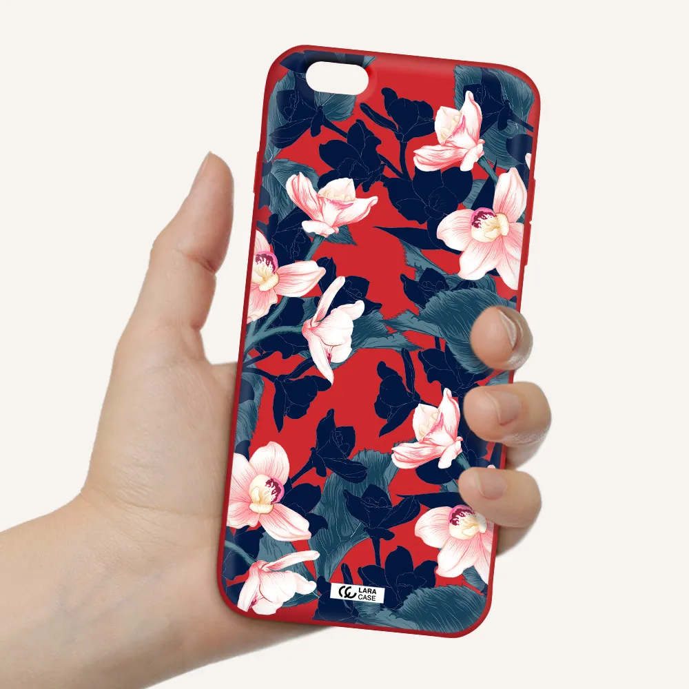 Orchid Apple iPhone 6S Silicone Imperial Red Case