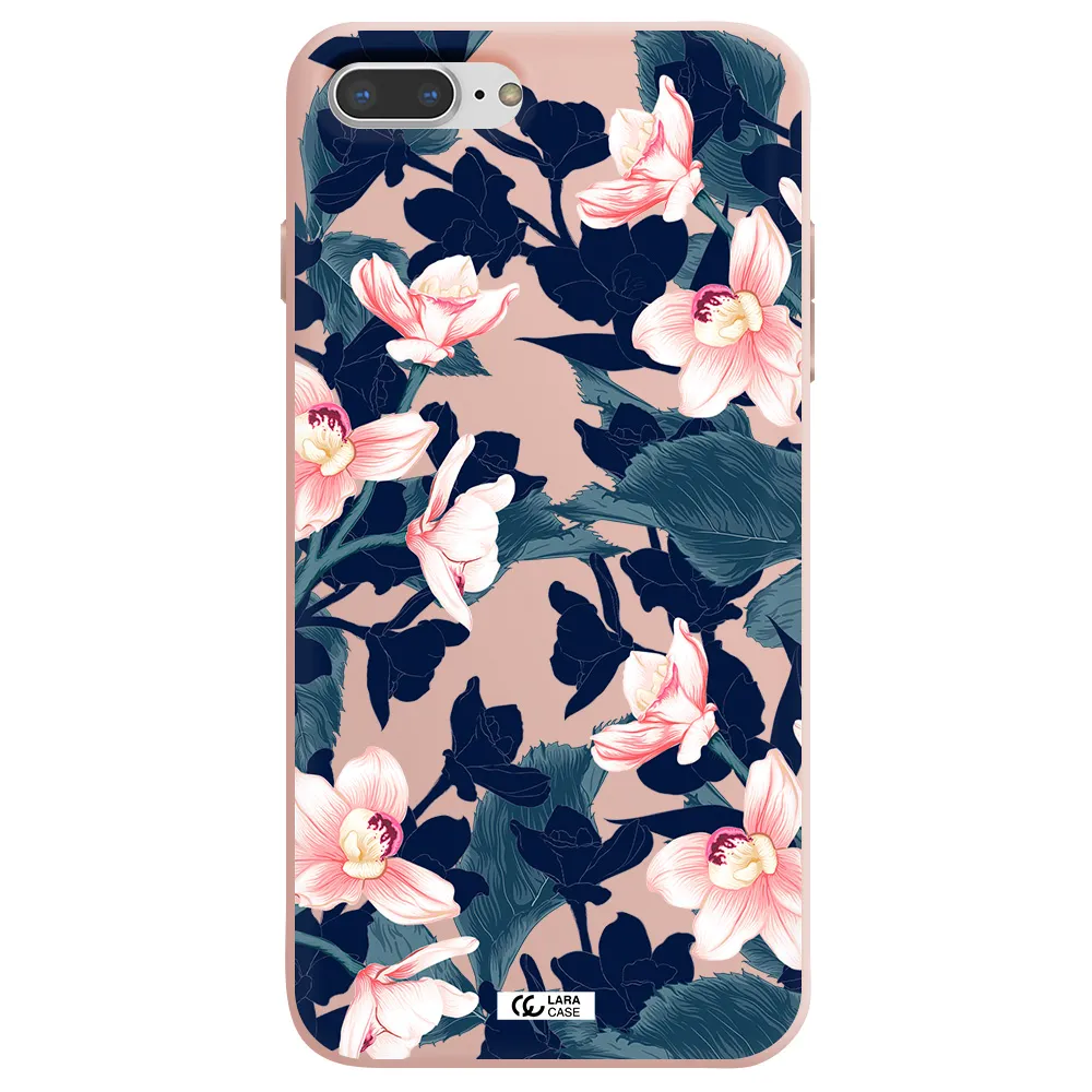 Orchid Apple iPhone 7 plus Silicone pastel pink Case