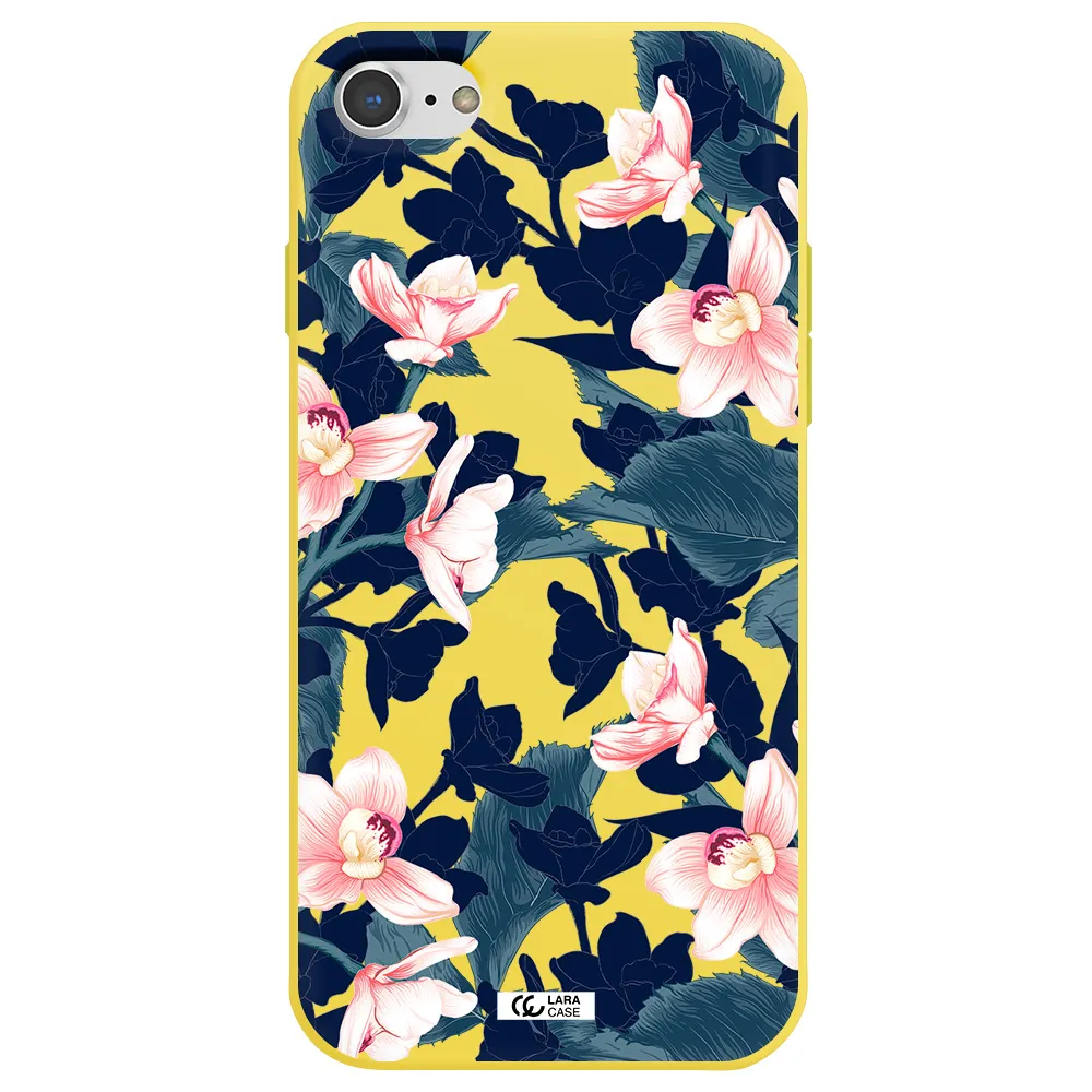 Orchid Apple iPhone 7 Silicone canary yellow Case
