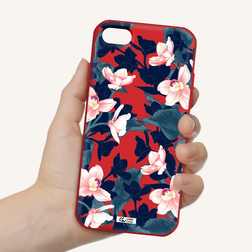 Orchid Apple iPhone 8 Silicone Imperial Red Case