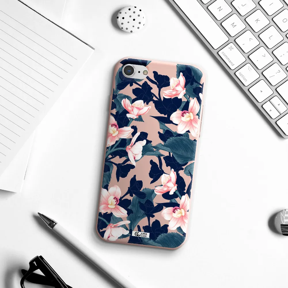 Orchid Apple iPhone 8 Silicone pastel pink Case