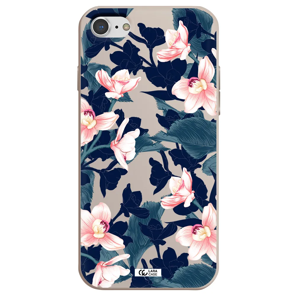 Orchid Apple iPhone 8 Silicone Stone Case