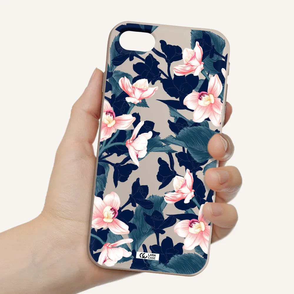 Orchid Apple iPhone se 2020 Silicone Stone Case