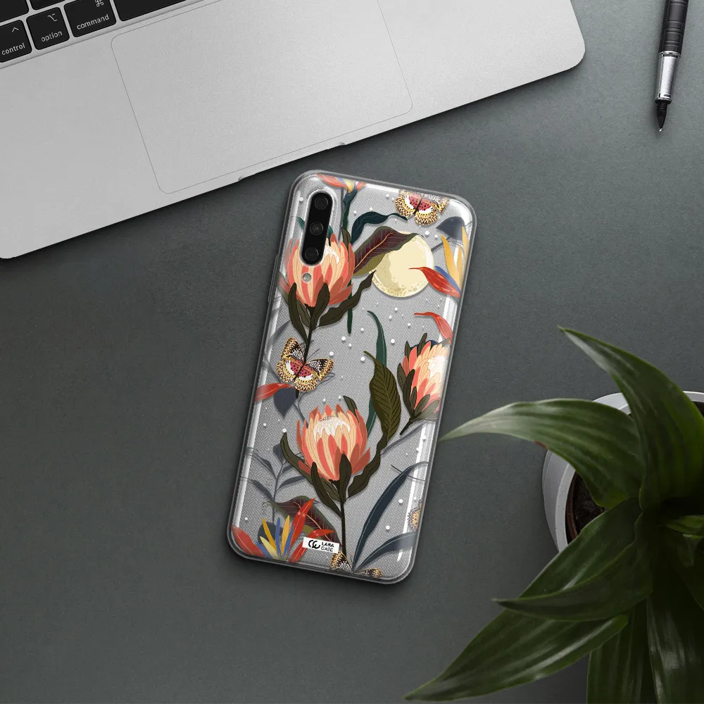 Moon Butterfly Flower Huawei Y9S Clear Tpu Case