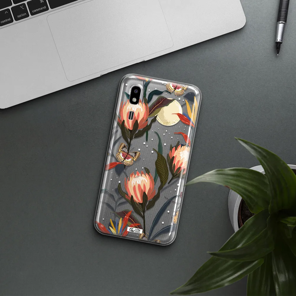Moon Butterfly Flower Samsung A2 Core Clear TPU Case