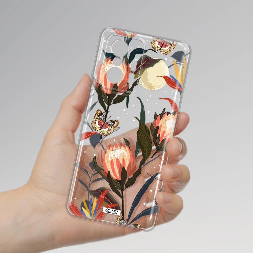 Moon Butterfly Flower Xiaomi 11T Pro Clear Tpu Case