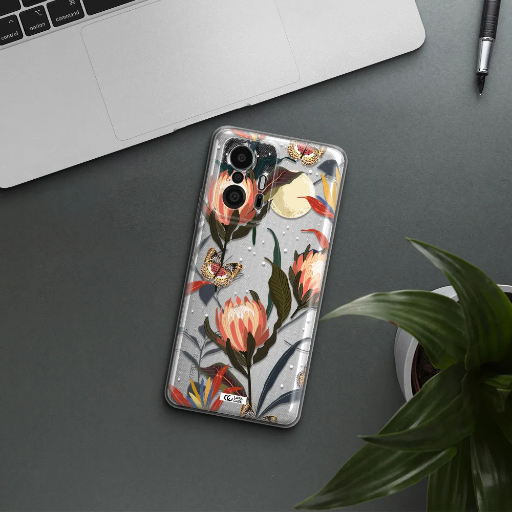 Moon Butterfly Flower Xiaomi 11T Pro Clear Tpu Case