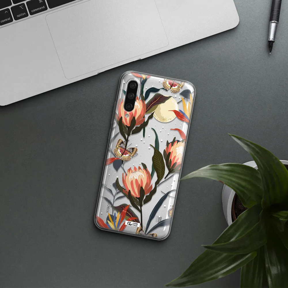 Moon Butterfly Flower Xiaomi Mi A3 Clear Tpu Case