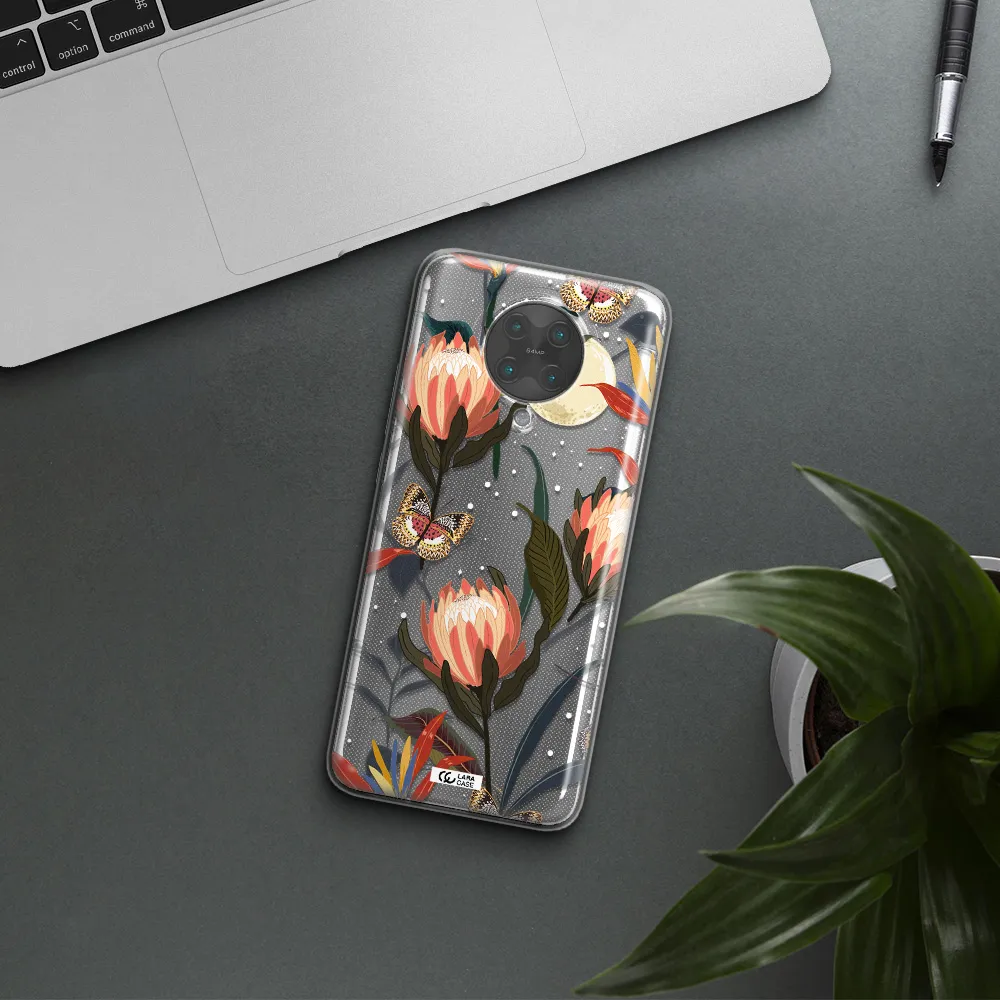 Moon Butterfly Flower Xiaomi Poco F2 Pro Clear TPU Case
