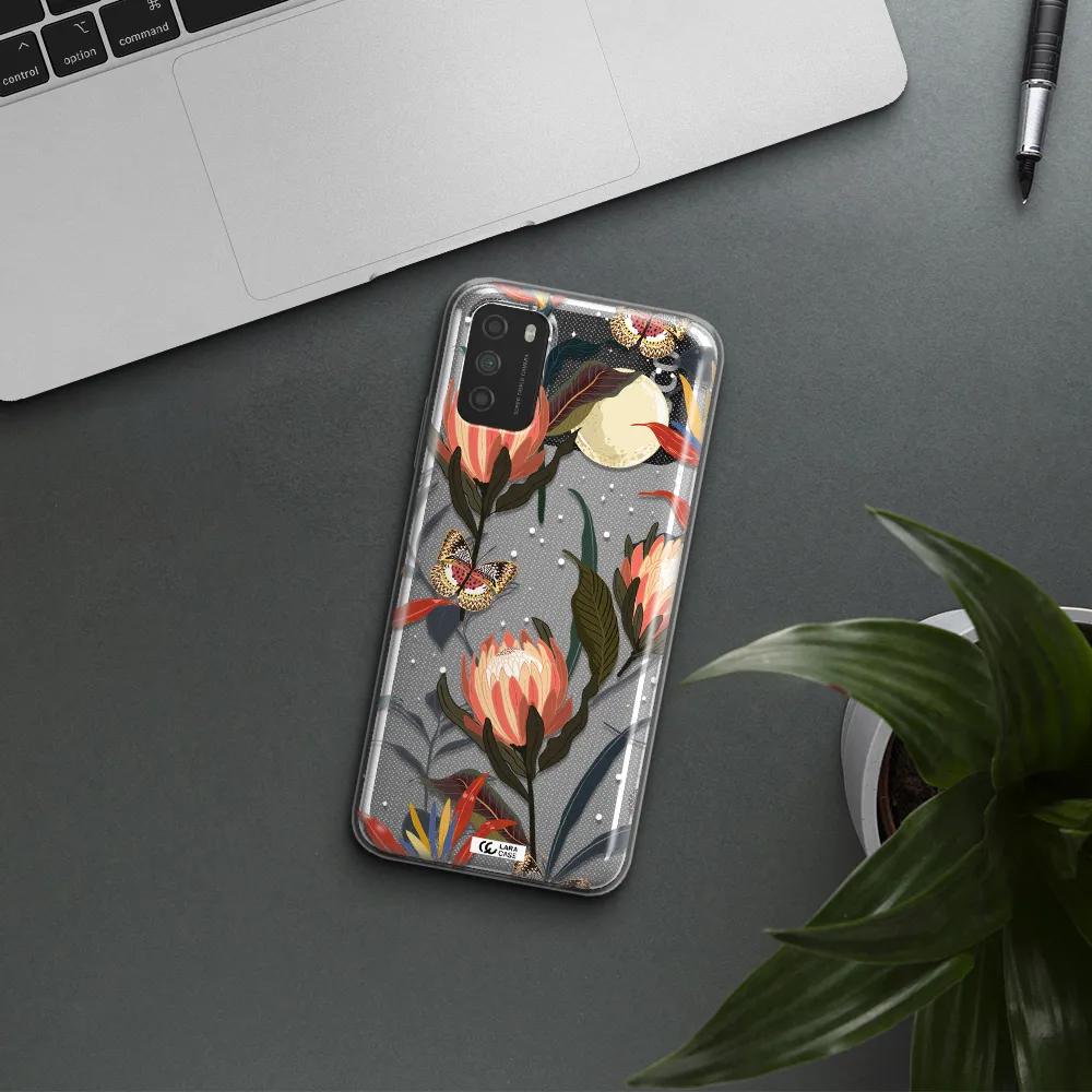 Moon Butterfly Flower Xiaomi Poco M3 Clear TPU Case
