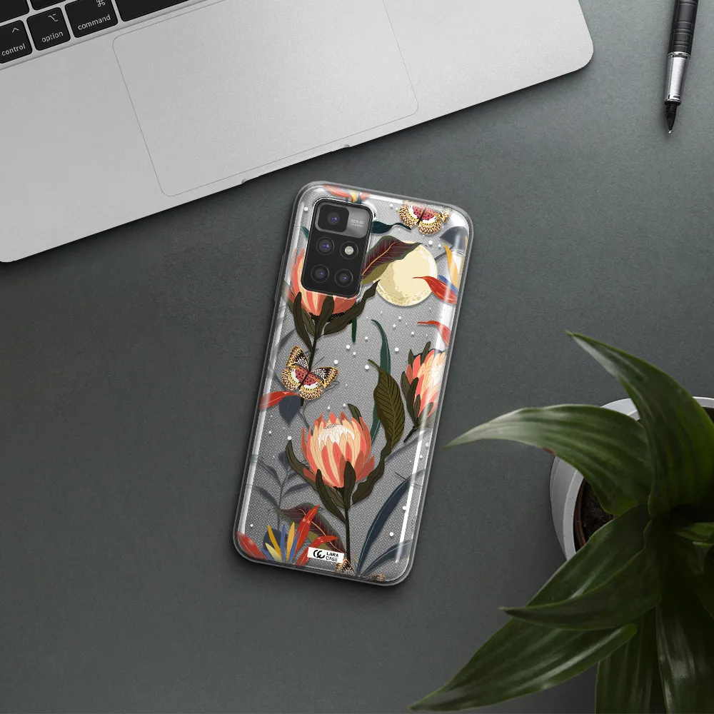 Moon Butterfly Flower Xiaomi Redmi 10 Clear TPU Case