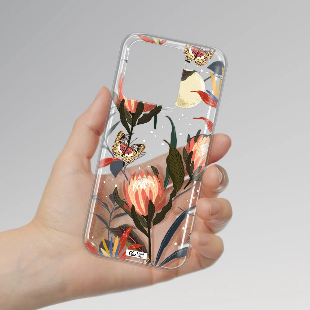 Moon Butterfly Flower Xiaomi Redmi 10A Clear TPU Case