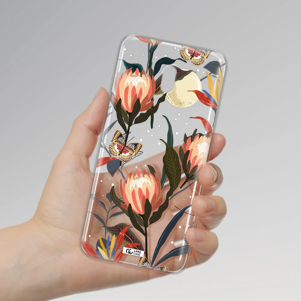 Moon Butterfly Flower Xiaomi Redmi 8A Clear TPU Case