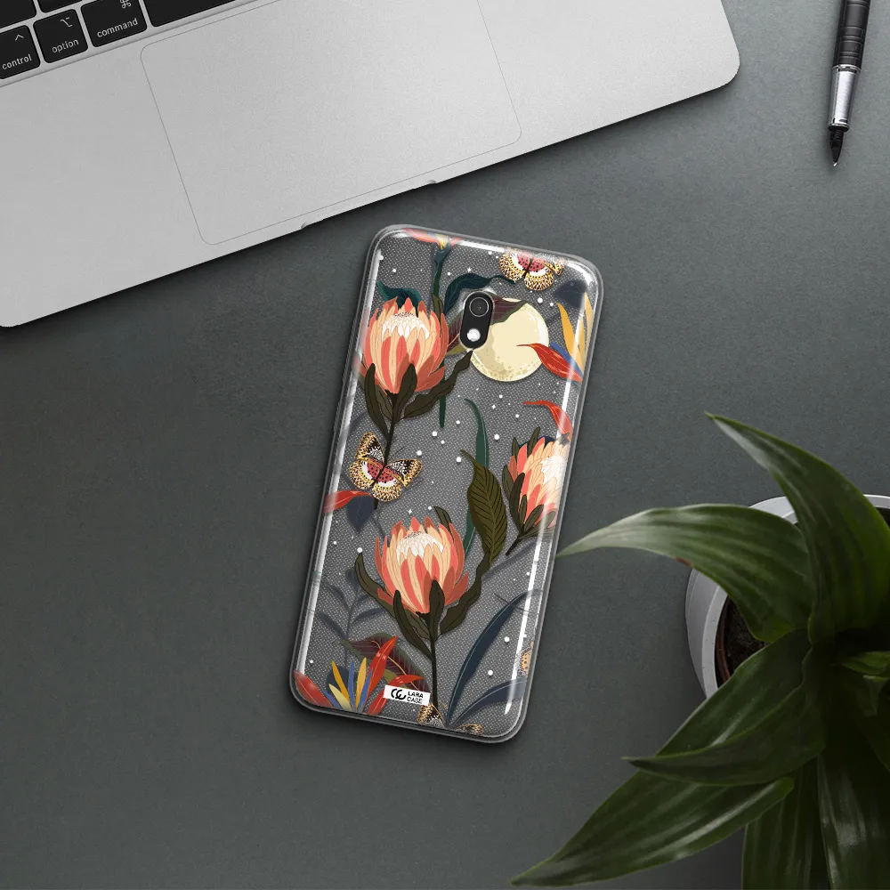 Moon Butterfly Flower Xiaomi Redmi 8A Clear TPU Case