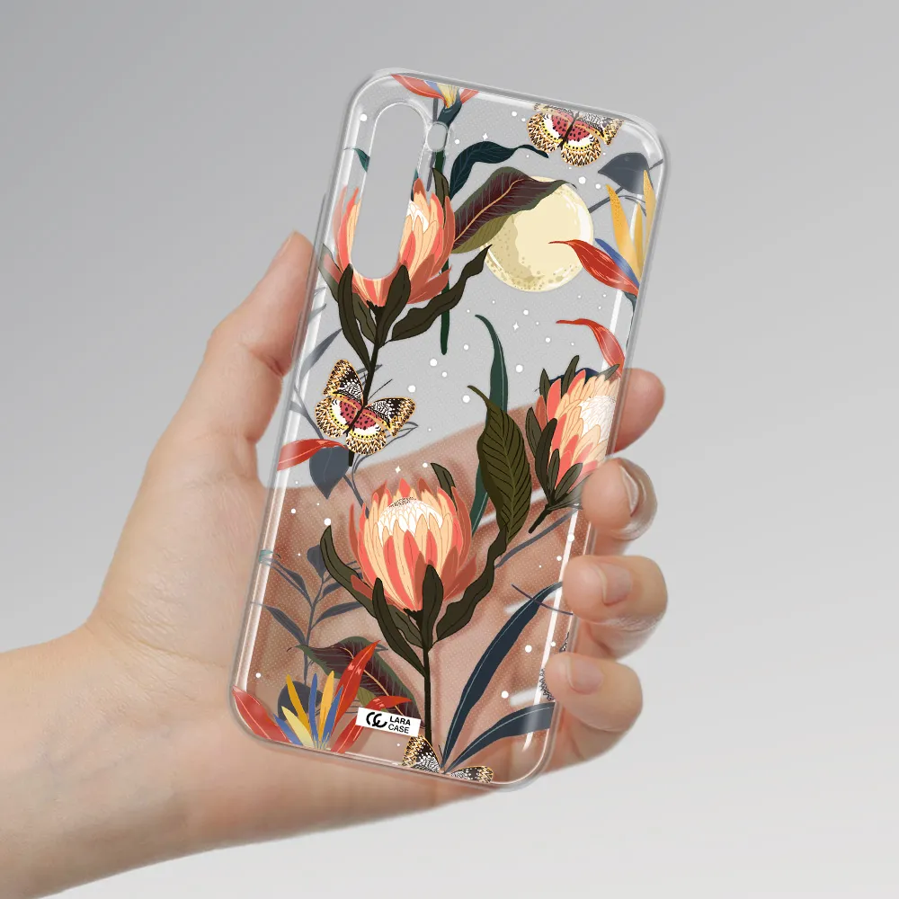Moon Butterfly Flower Xiaomi Redmi Note 8T Clear Tpu Case