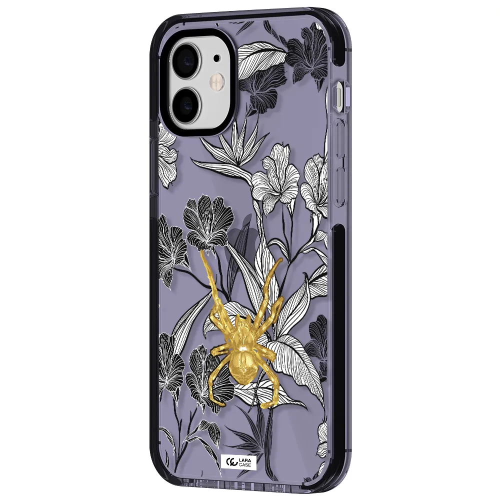 Golden Spider Apple iPhone 11 impact Lilac Case