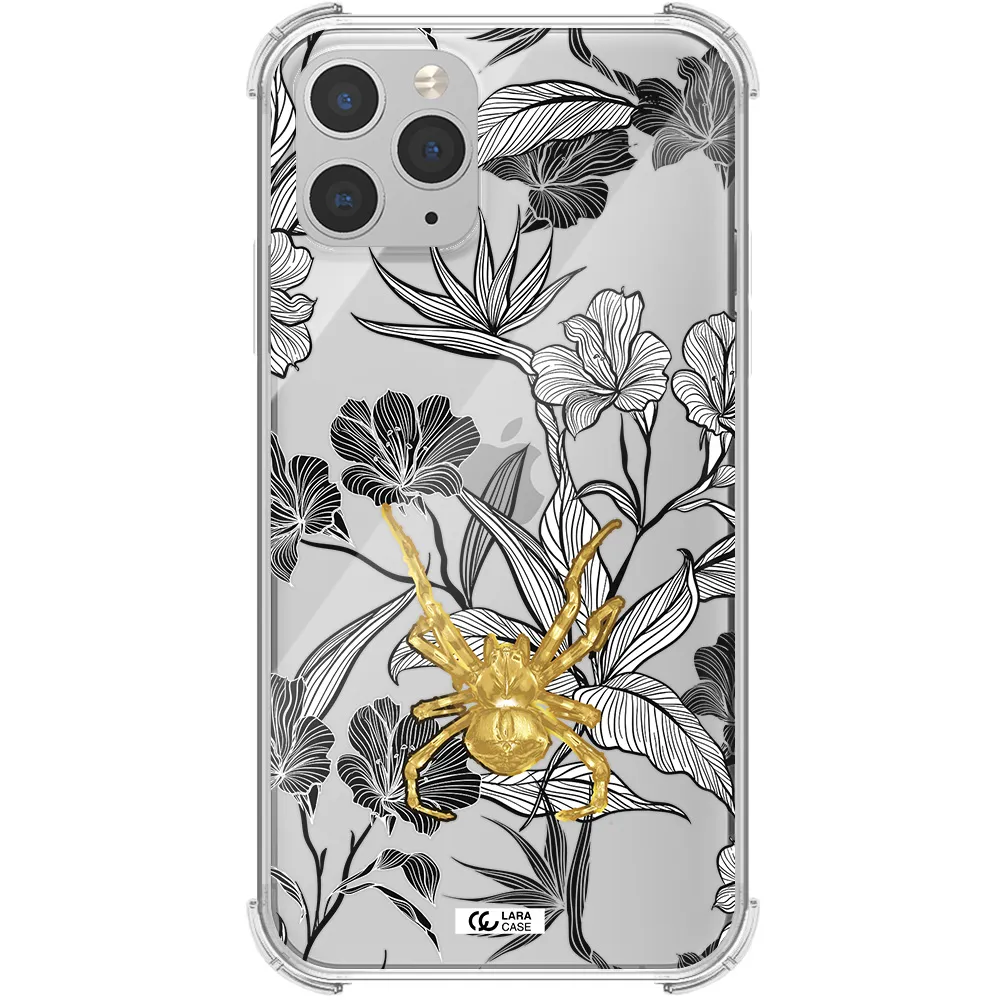 Golden Spider Apple iPhone 11 pro Clear PC Case