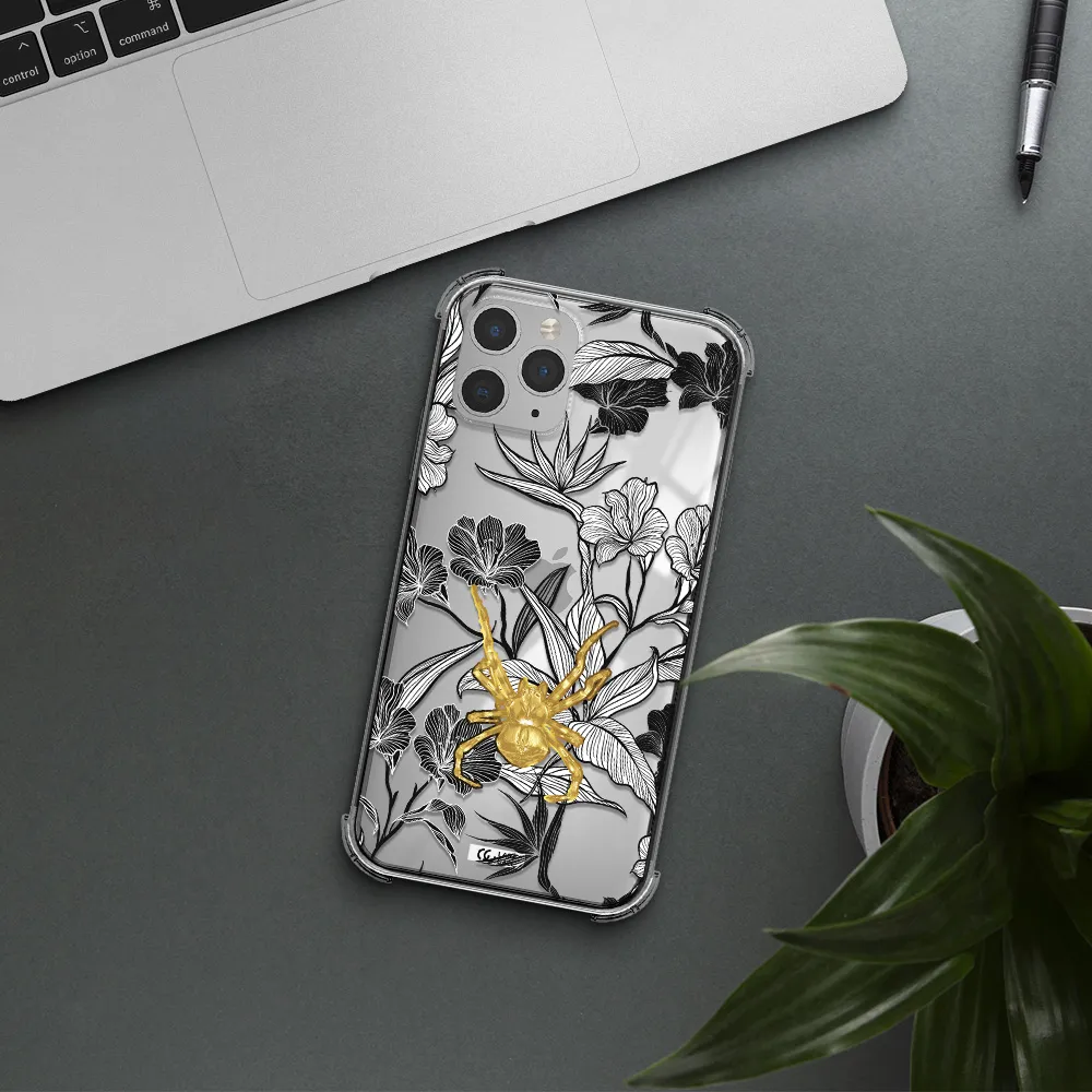 Golden Spider Apple iPhone 11 pro max Clear PC Case