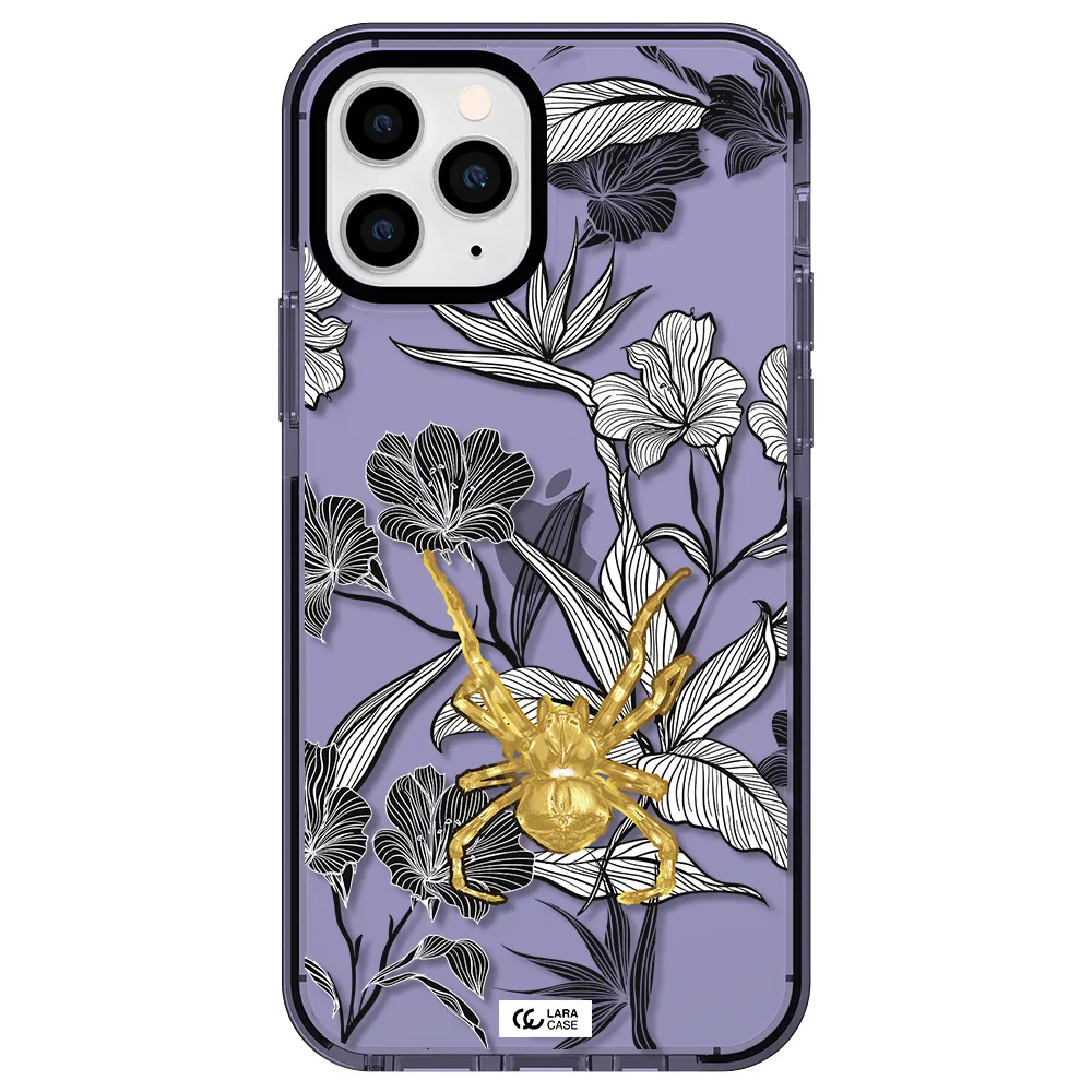 Golden Spider Apple iPhone 11 pro max impact Lilac Case