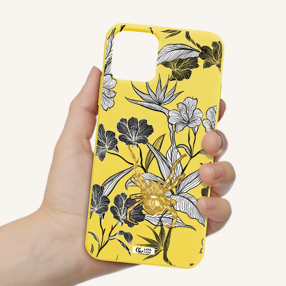 Golden Spider Apple iPhone 11 pro Silicone canary yellow Case