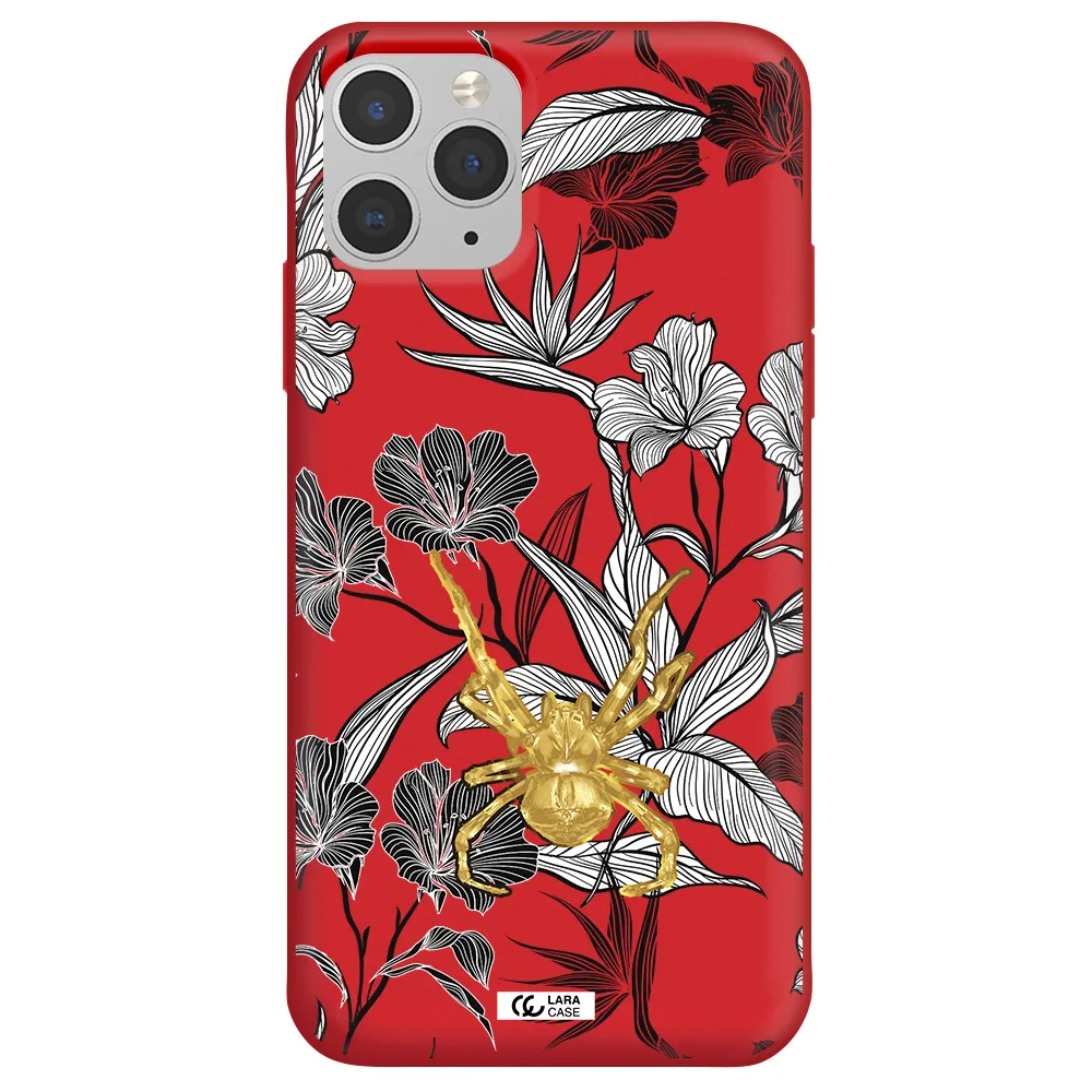 Golden Spider Apple iPhone 11 pro Silicone Imperial Red Case