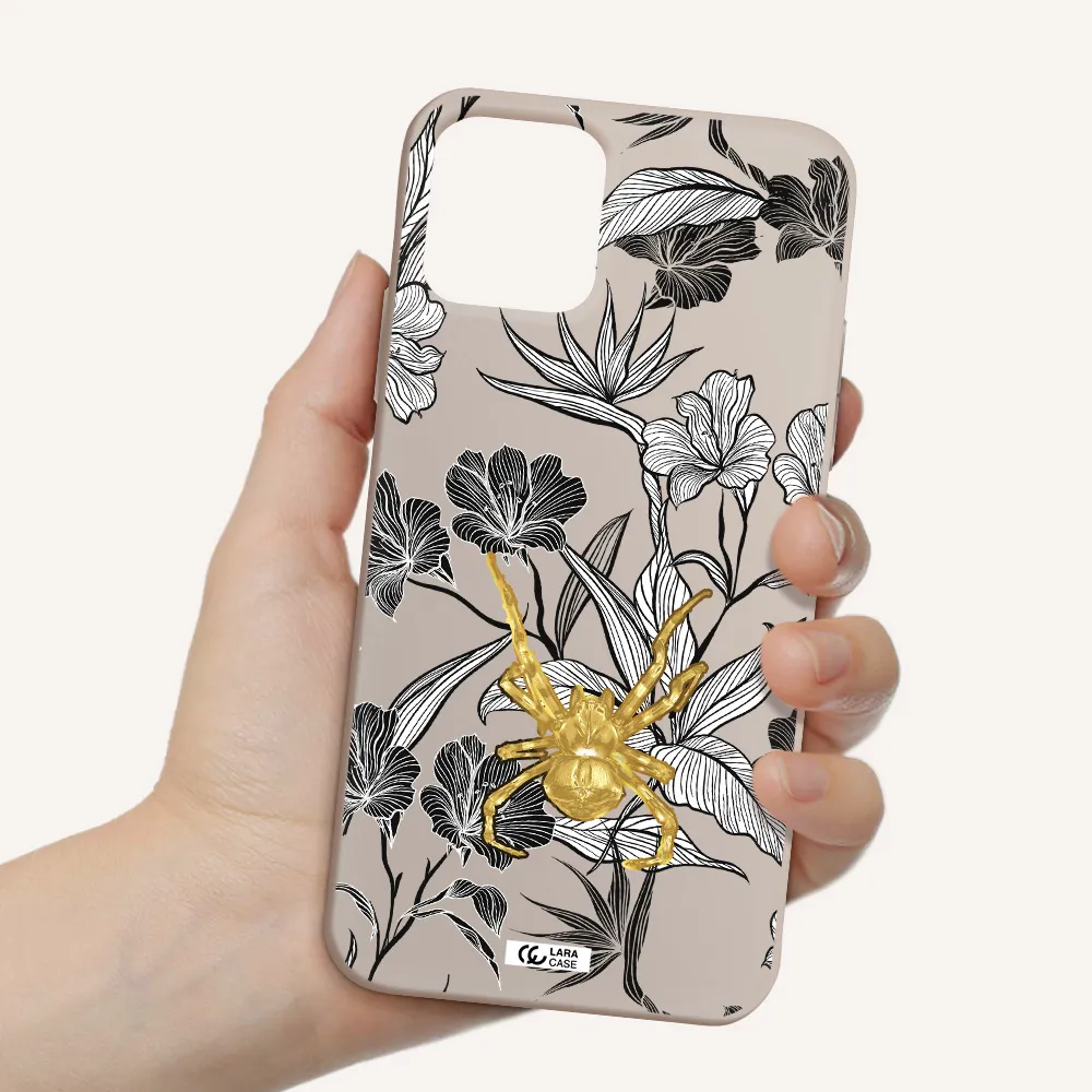 Golden Spider Apple iPhone 11 pro Silicone Stone Case