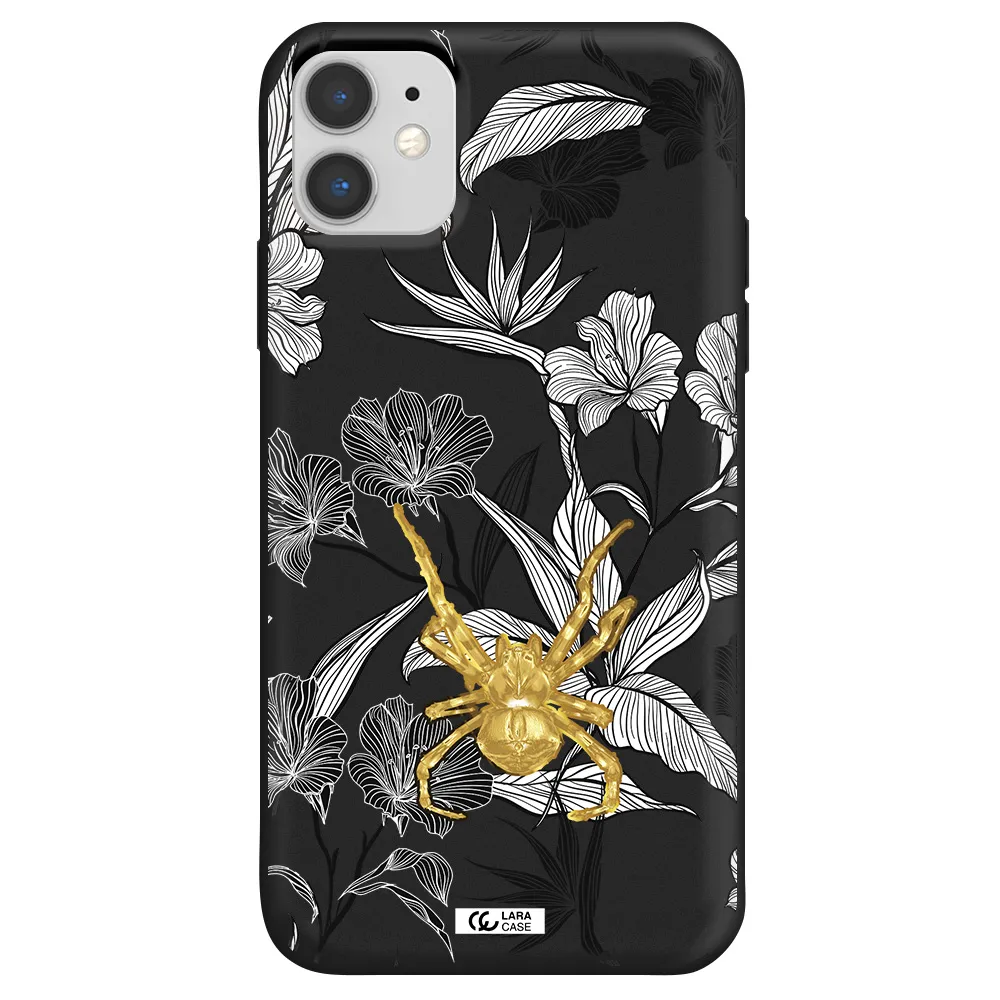 Golden Spider Apple iPhone 11 Silicone black Case
