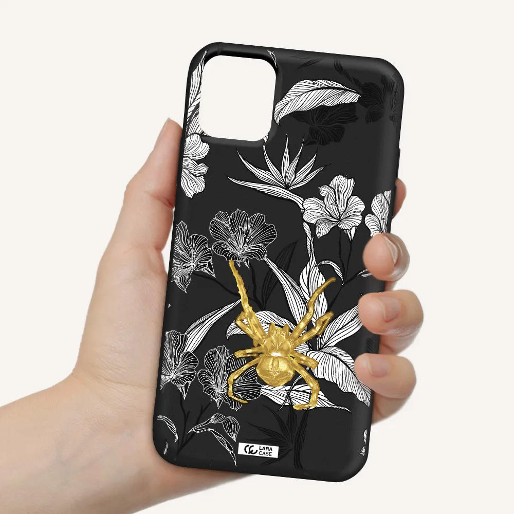 Golden Spider Apple iPhone 11 Silicone black Case