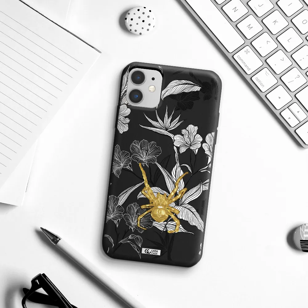 Golden Spider Apple iPhone 11 Silicone black Case