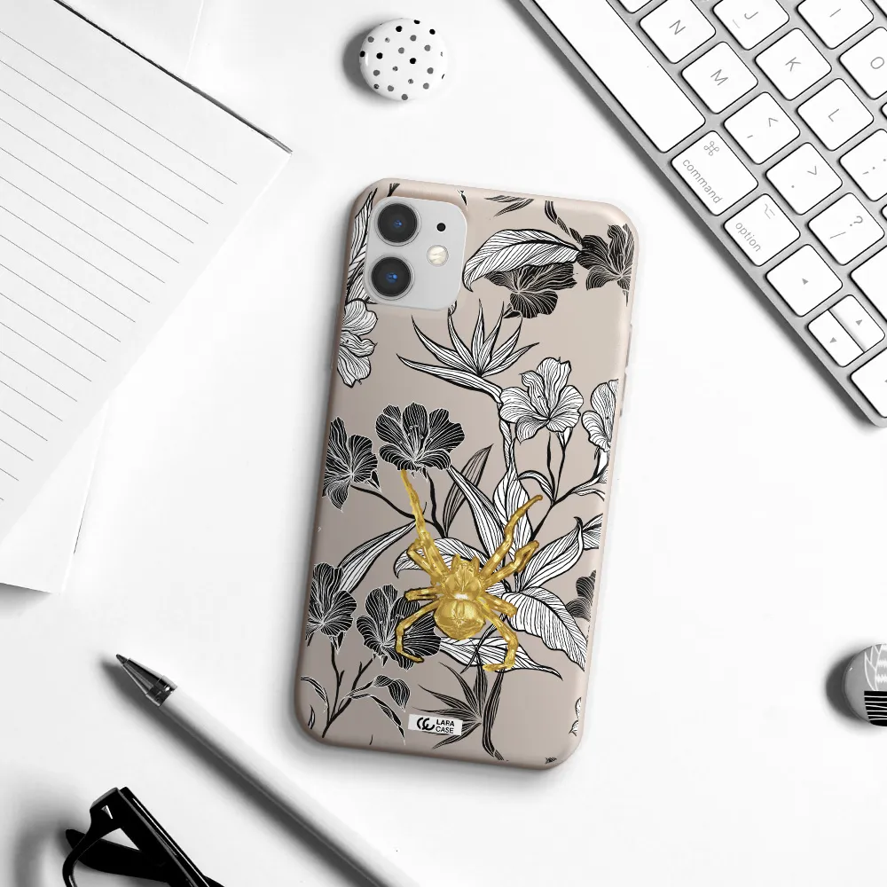Golden Spider Apple iPhone 11 Silicone Stone Case