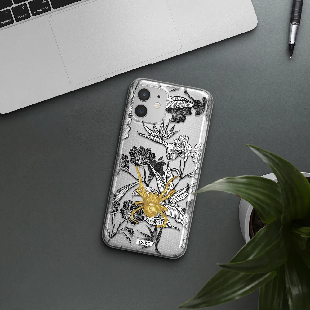 Golden Spider Apple iPhone 12 Clear TPU Case