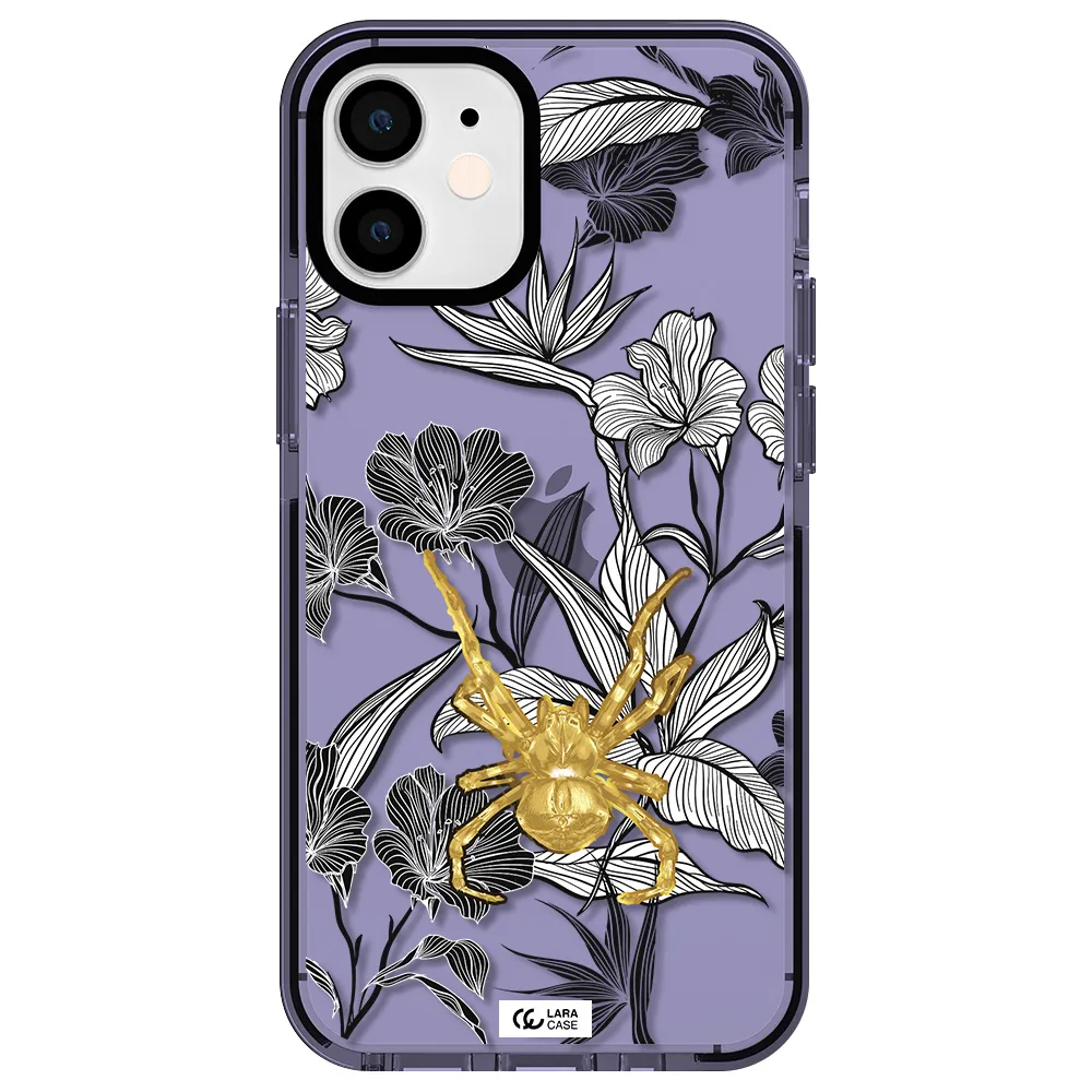 Golden Spider Apple iPhone 12 mini impact Lilac Case