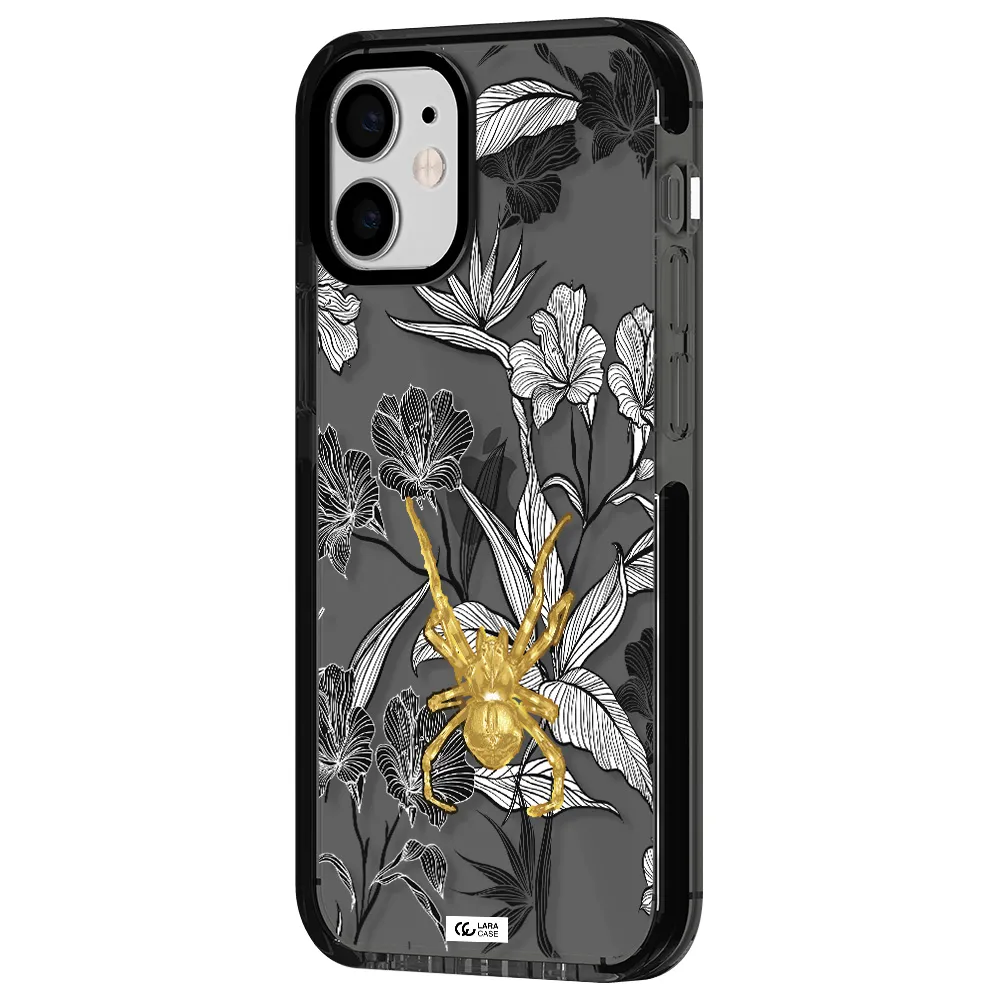 Golden Spider Apple iPhone 12 mini impact Smoke Black Case