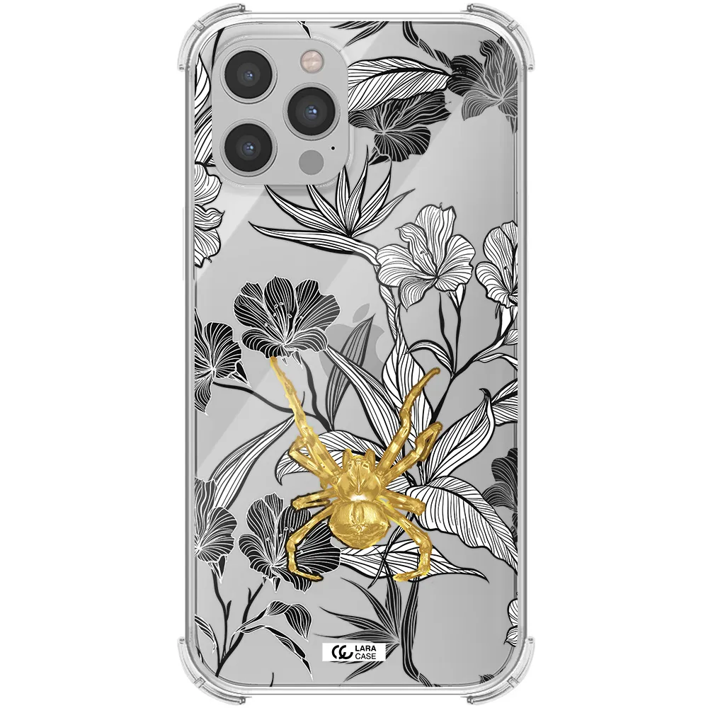 Golden Spider Apple iPhone 12 pro Clear PC Case