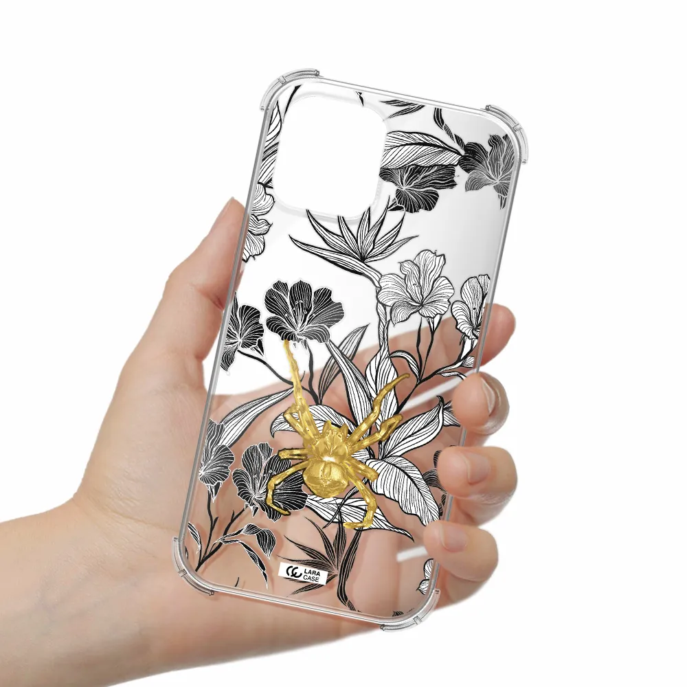 Golden Spider Apple iPhone 12 pro Clear PC Case