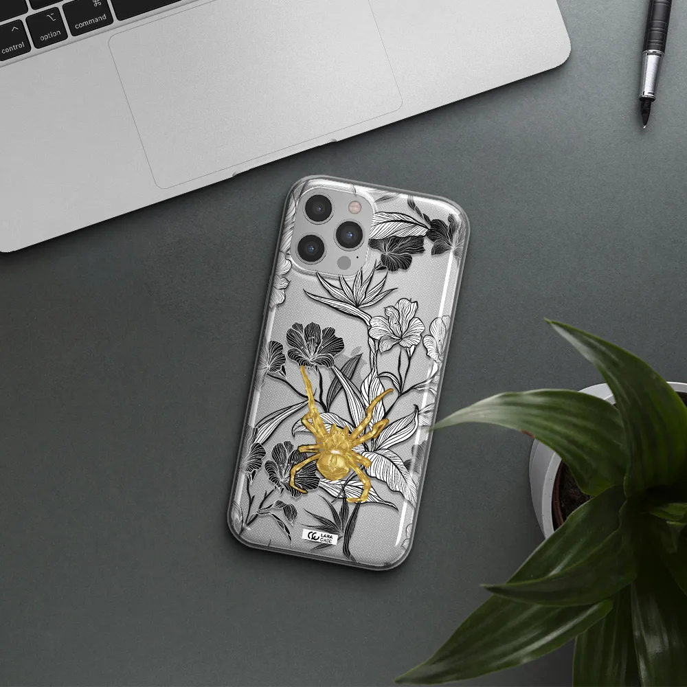 Golden Spider Apple iPhone 12 pro max Clear TPU Case