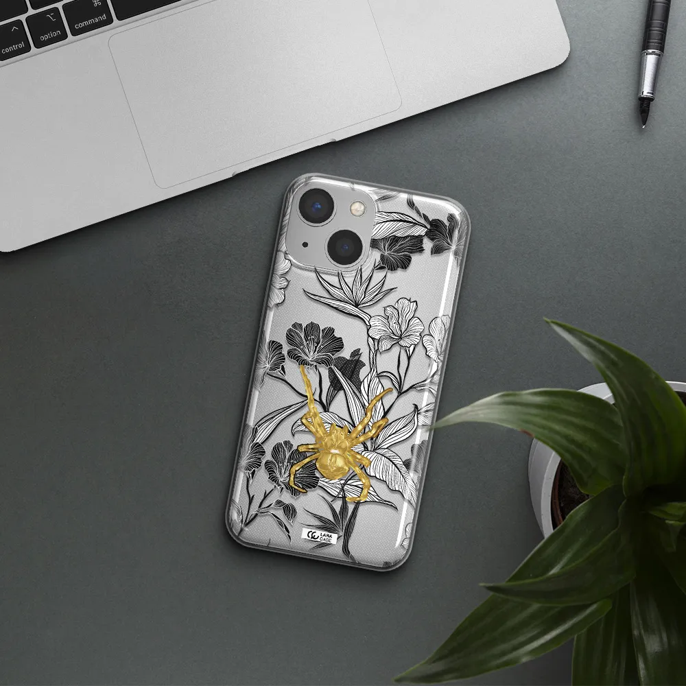 Golden Spider Apple iPhone 13 Clear TPU Case